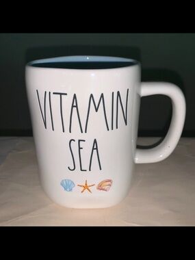 Rae Dunn vitamin sea mug HTF